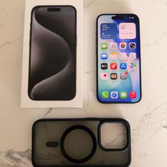 iPhone 15 Pro 128GB - Black Titanium - Pristine Condition