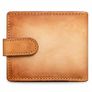 Genuine Leather Wallet for Men Vintage Paris Market Bifold Wallet Antique European Art Wallet Image 4