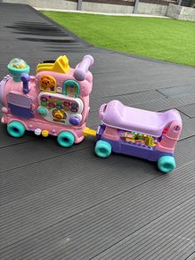 train ride on pink