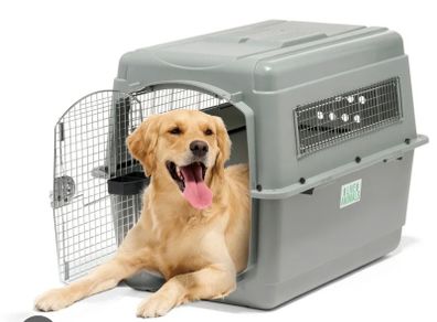 IATA approved dog crate, 106l , 86h, 65 w, bergamo brand