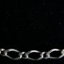 Vintage Sterling Silver 925 Chain Bracelet 7,4" - 2,9g Image 6