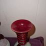 1960's pair Spanish Lafiore Scavo glass vases Image 6