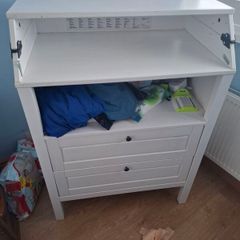 changing table with shelf and drawers