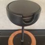 Handmade Wine Coaster Holder  5 Metal Coasters Image 3