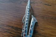 Vintage saxophone scarf clip