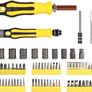 Screwdriver Set, 71 in 1 Magnetic Screwdriver Kit, Precision Screwdriver Kit Accessory Set with Non-Slip Handle, Ratchet Wrench, Magnetic repair tool for cars, refrigerators, TVs, laptop Image 2