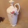 Ceramic oil jug / urn - spout, lid, lovely painted design. Image 3