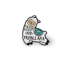 Llama Enamel Metal Pin