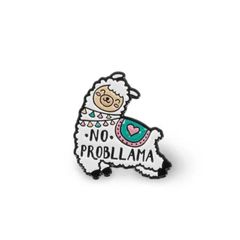 Llama Enamel Metal Pin