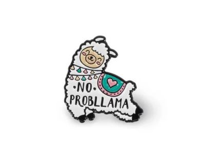 Llama Enamel Metal Pin