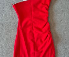 Zara red party dress