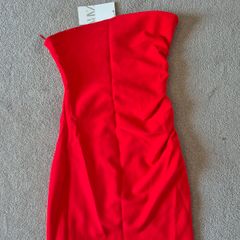 Zara red party dress