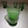 Vintage 1960s Green Controlled Bubble - Shot Glasses (Set of 5) Image 4
