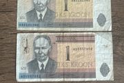 Estonian 1 Kroon Banknote
