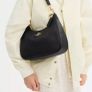 COACH Teri hobo in Black leather. Image 2