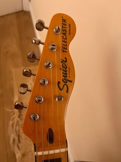 Squier Classic Vibe '70s Telecaster Thinline Olympic White Electric Guitar