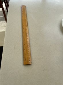 vintage 40 wooden ruler