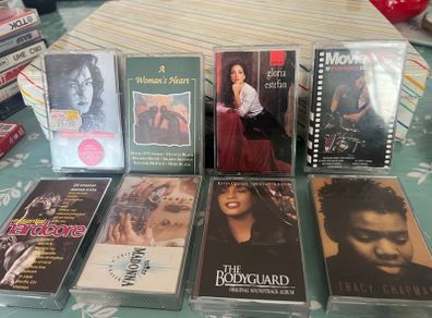 collection of cassettes