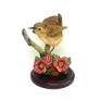 Vintage Wren With Pansies Figurine By Country Artist Andrew MacCallum Image 3