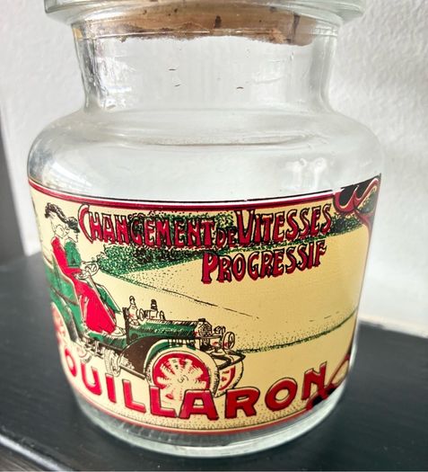 Early 20th Century Automotive Glass Jar.