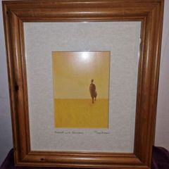 Signed Tony Hudson print " Mother with Children" framed