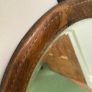 Oval Oak-Framed Bevelled Mirror Image 2