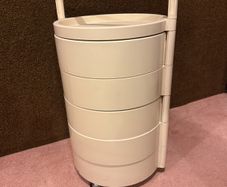 Kartell 4591 swivel drawer trolley by Franco Annoni, 1970s