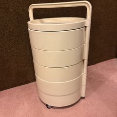 Kartell 4591 swivel drawer trolley by Franco Annoni, 1970s