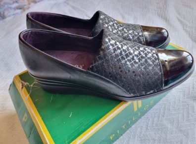Leather Wedges Shoes size 7.5