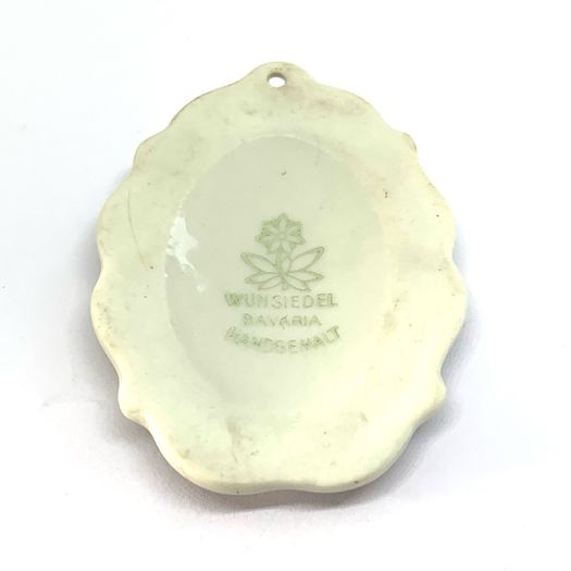 Vintage Bavarian Porcelain Pendant: