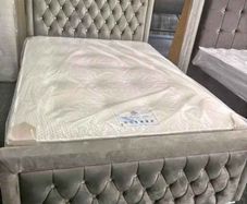 New double bed frame with memory foam mattress for sale - Best price In Town - Free shipping