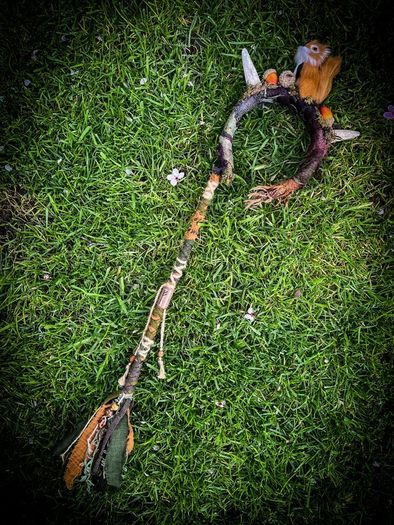Fantasy Antler Squirrel Headband Costume Cosplay Larp Acorns Dreadwrap Extension Mystical Elf Forest Fairy