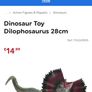 Dinosaur Toy Dilophosaurus 28cm Image 2