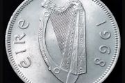 [#2539] - Ireland 1966 | Irish 2s | Irish Florin | Salmon | KM.15a | UNC