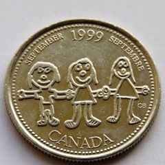 September 1999 Canada Quarter Dollar UNC collector commemorative