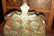 Antique Copper Gun Powder Flask