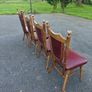 4 oak dinning chairs Image 3