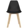 5 Piece Dining Set Black Image 8