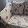 Two seater  stripe couch  very heavy sturdy.  Needs a little bit of cleaning nothing major.  Great quality  200e for the stripe and flowery couch is free its a 3 seater Image 9