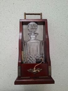 Connolly of Waterford Tantalus with cut-crystal spirit decanter