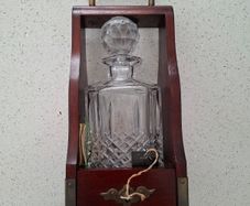 Connolly of Waterford Tantalus with cut-crystal spirit decanter
