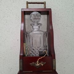 Connolly of Waterford Tantalus with cut-crystal spirit decanter