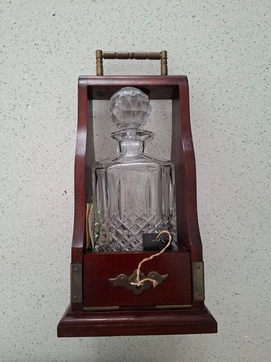 Connolly of Waterford Tantalus with cut-crystal spirit decanter