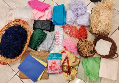 Hamper baskets and stuffing