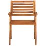 5 Piece Garden Dining Set Solid Acacia Wood Image 5