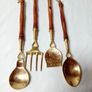 Brass Kitchen Utensil Rack Image 4