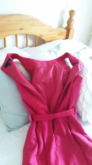 Next Pink Midi Dress - Size 6R