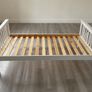 Wooden frame single bed plus mattress Image 4