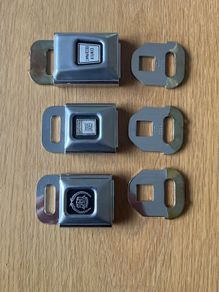 Vintage American Car Seat Buckles x3