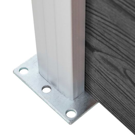 Fence Panel WPC 95x186 cm Black